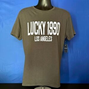 Lucky Brand NWT Men’s Size Large Short Sleeve Lucky 1990 Inaugural T Shirt
